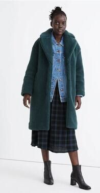 Madewell Sherpa Teddy Coat